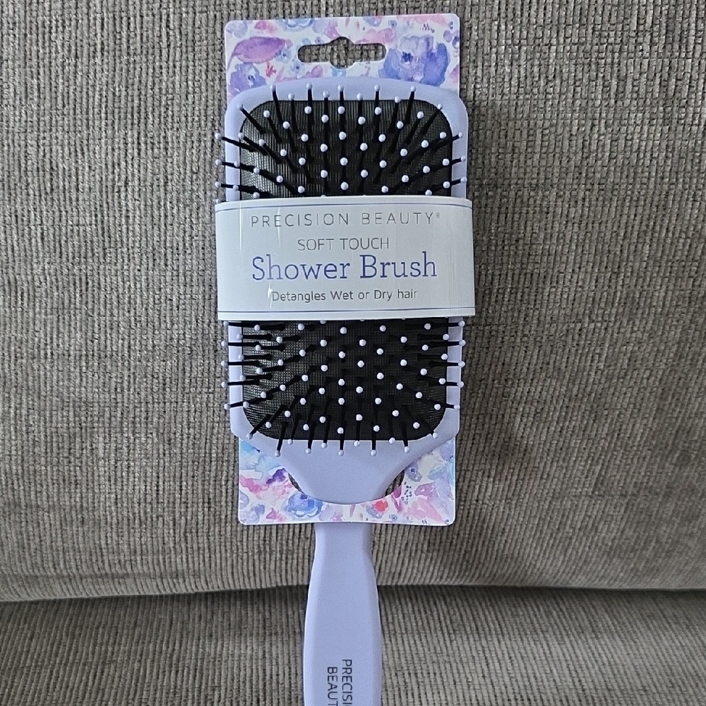 Precision Beauty Soft Touch Shower Brush - Purple, New. For Wet Or Dry Hair. - Picture 11 of 12